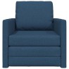 Canapé-Lit Bleu 74 x 77 x 81 cm tissu 617737617737