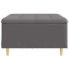 Pouf de rangement avec coussin Gris 80 x 80 x 45 cm Simili cuir 617738617738