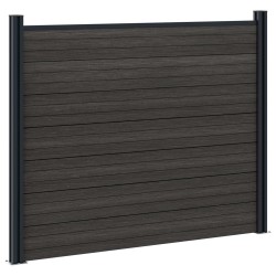 Panneau de clôture WPC et Aluminium Noir 617743617743