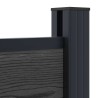 Panneau de clôture WPC et Aluminium Noir 617743617743