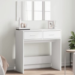 Coiffeuse avec miroir blanc 80x39x80 cm 617744617744