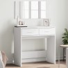 Coiffeuse avec miroir blanc 80x39x80 cm 617744617744