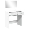 Coiffeuse avec miroir blanc 80x39x80 cm 617744617744