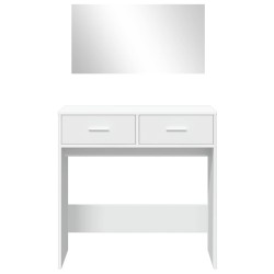 Coiffeuse avec miroir blanc 80x39x80 cm 617744617744