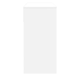 Coiffeuse avec miroir blanc 80x39x80 cm 617744617744