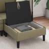 Pouf avec Rangement Kaki Velours 617747617747