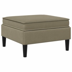 Pouf avec Rangement Kaki Velours 617747617747