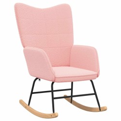Chaise à bascule Rose Tissu Sherpa 617750617750