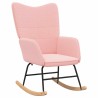 Chaise à bascule Rose Tissu Sherpa 617750617750