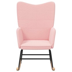 Chaise à bascule Rose Tissu Sherpa 617750617750