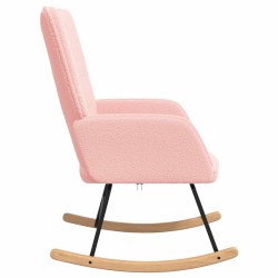 Chaise à bascule Rose Tissu Sherpa 617750617750