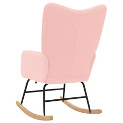Chaise à bascule Rose Tissu Sherpa 617750617750