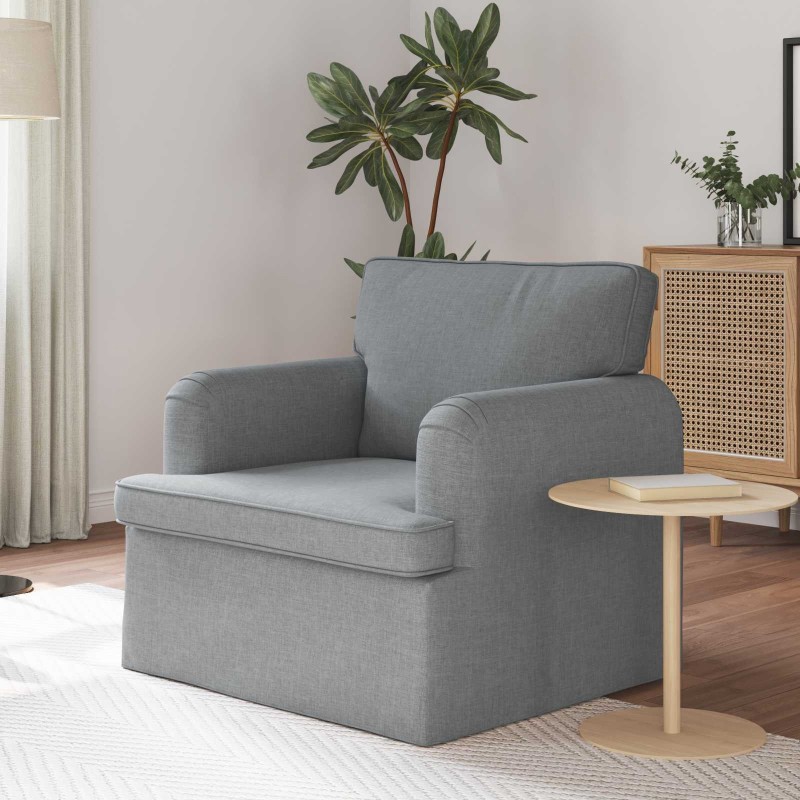Canapé Gris clair 84 x 80 x 85 cm tissu 617756617756