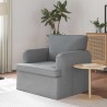 Canapé Gris clair 84 x 80 x 85 cm tissu 617756617756