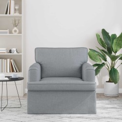 Canapé Gris clair 84 x 80 x 85 cm tissu 617756617756