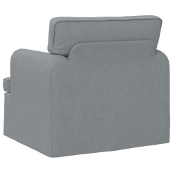 Canapé Gris clair 84 x 80 x 85 cm tissu 617756617756