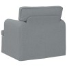 Canapé Gris clair 84 x 80 x 85 cm tissu 617756617756