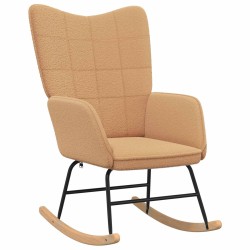 Chaise à bascule Beige Tissu Sherpa 617758617758