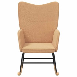 Chaise à bascule Beige Tissu Sherpa 617758617758