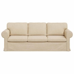Canapé Crème 215 x 82 x 80 cm tissu 617761617761