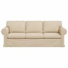 Canapé Crème 215 x 82 x 80 cm tissu 617761617761