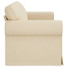 Canapé Crème 215 x 82 x 80 cm tissu 617761617761
