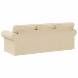 Canapé Crème 215 x 82 x 80 cm tissu 617761617761