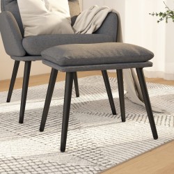 Repose-pied Gris clair 45x29,5x35 cm Tissu 617772617772