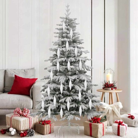 Boule en forme de spirale de Noël 40 pcs Argent Plastique 617775617775
