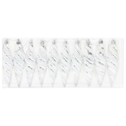 Boule en forme de spirale de Noël 40 pcs Argent Plastique 617775617775
