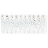 Boule en forme de spirale de Noël 40 pcs Argent Plastique 617775617775