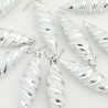 Boule en forme de spirale de Noël 40 pcs Argent Plastique 617775617775