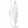 Boule en forme de spirale de Noël 40 pcs Argent Plastique 617775617775