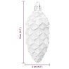 Boule de Pomme de Pin de Noël 40 pcs Blanc Plastique 617783617783
