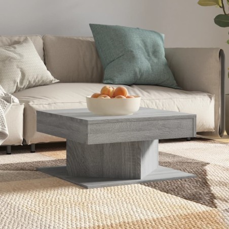 Table basse Sonoma gris 57x57x30 cm Bois d'ingénierie 617785617785
