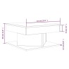 Table basse Sonoma gris 57x57x30 cm Bois d'ingénierie 617785617785