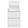 Table de chevet avec 2 tiroirs blanc 38x34x80 cm 617786617786
