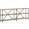 Table console chêne sonoma 180x30x75cm bois d'ingénierie et fer 617787617787