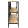 Table console chêne sonoma 180x30x75cm bois d'ingénierie et fer 617787617787