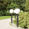 Bornes lumineuses avec sortie lot de 3 80 cm noir IP44 617799617799