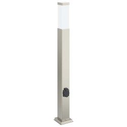 Bornes lumineuses avec sortie lot de 3 80 cm acier inoxydable IP44 617800617800