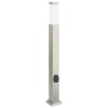Bornes lumineuses avec sortie lot de 3 80 cm acier inoxydable IP44 617800617800