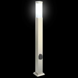 Bornes lumineuses avec sortie lot de 3 80 cm acier inoxydable IP44 617800617800