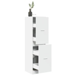 Armoire d'apothicaire blanc 40x41x144,5 cm bois d'ingénierie 617801617801