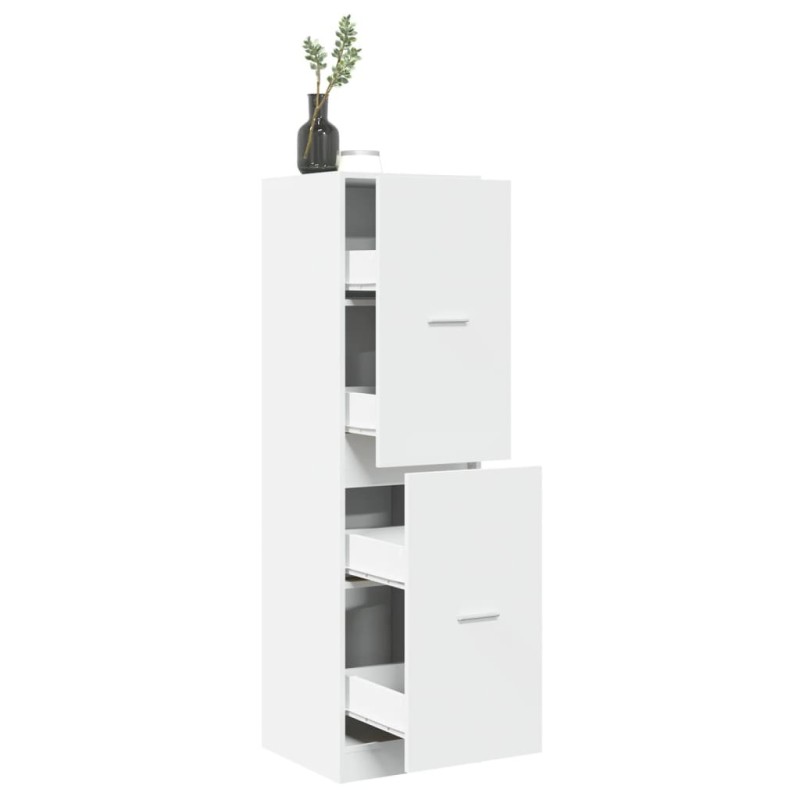 Armoire d'apothicaire blanc 40x41x144,5 cm bois d'ingénierie 617801617801