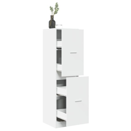 Armoire d'apothicaire blanc 40x41x144,5 cm bois d'ingénierie 617801617801