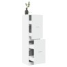 Armoire d'apothicaire blanc 40x41x144,5 cm bois d'ingénierie 617801617801