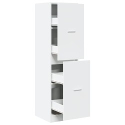 Armoire d'apothicaire blanc 40x41x144,5 cm bois d'ingénierie 617801617801