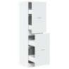 Armoire d'apothicaire blanc 40x41x144,5 cm bois d'ingénierie 617801617801