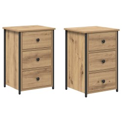 Cabinet de chevet 2 pc Marron 40 x 36 x 60 cm 617803617803